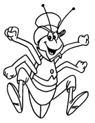 Майя Бджола Онлайн -забарвлення